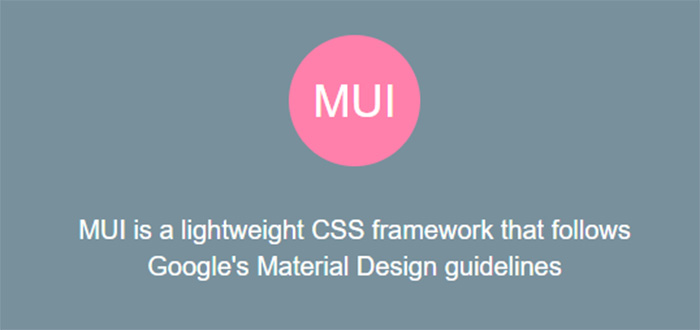 Framework CSS MUI