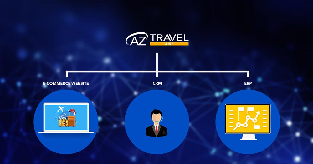 Phần mềm quản lý công ty du lịch AZ Travel 3 In 1
