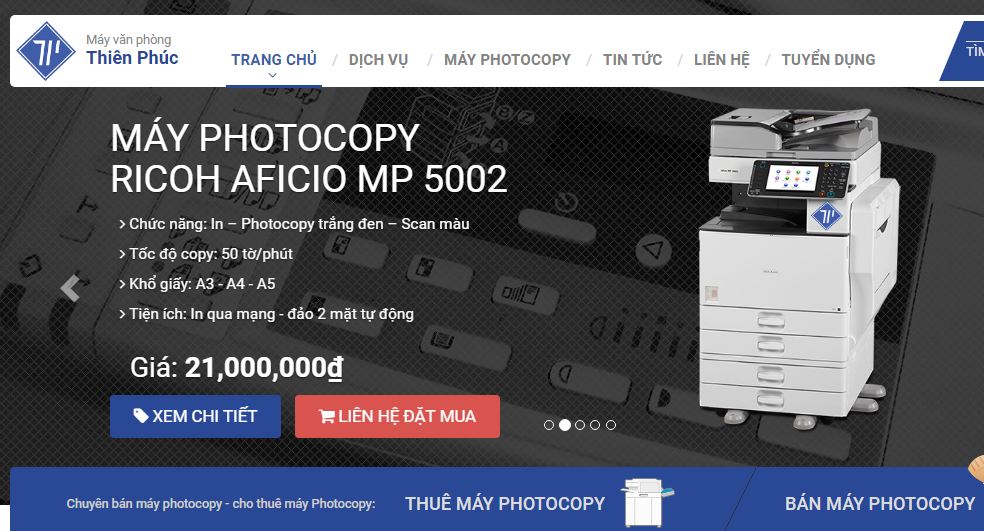 Công ty cho thuê máy photocopy thiên phúc