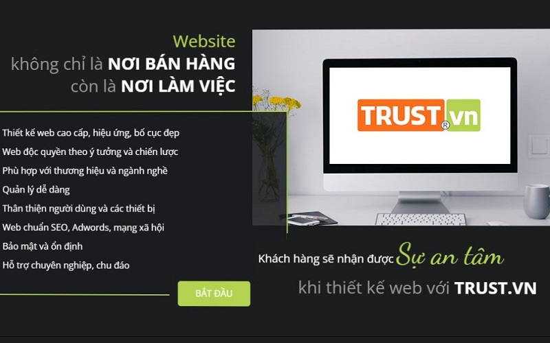 Công ty thiết kế website Trust.vn