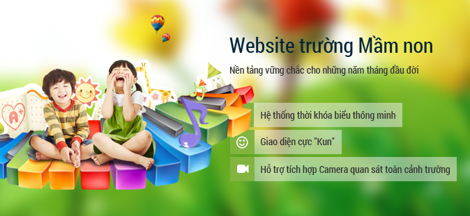 Yêu cầu website trường học - mầm non