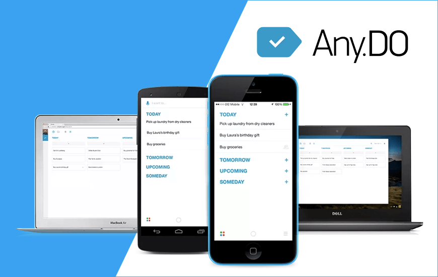 Ứng dụng AnyDo giúp theo dõi công việc đơn giản