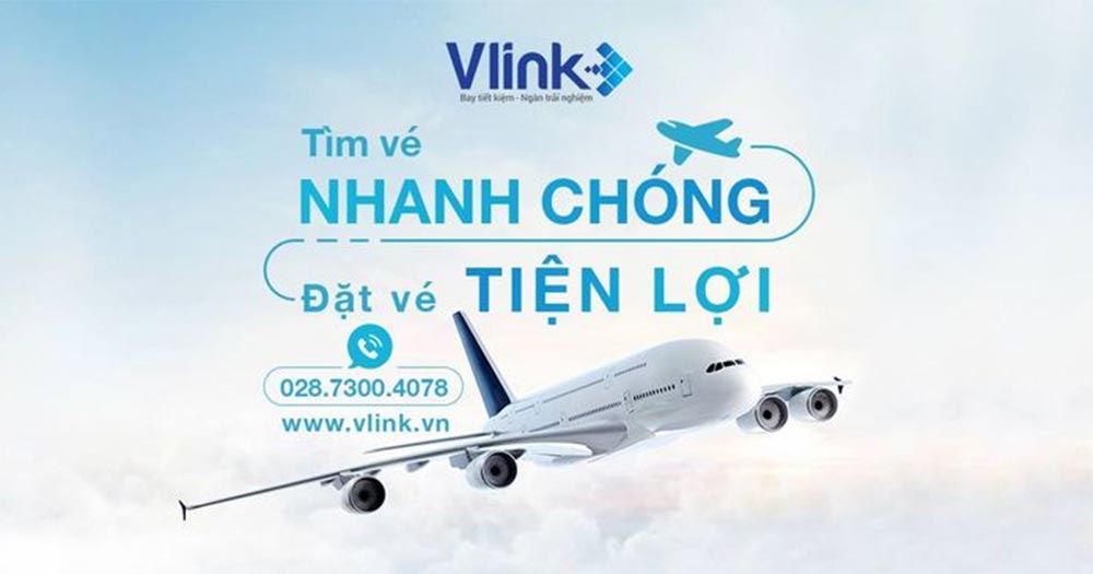 Vlink- Đại lý vé máy bay giá rẻ Vietjet, Jetstar, Bamboo