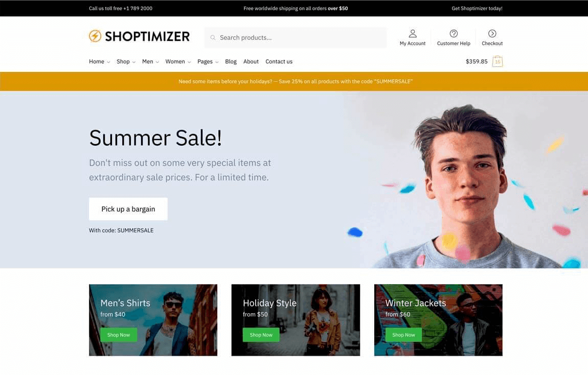  Theme WordPress bán hàng Shoptimizer