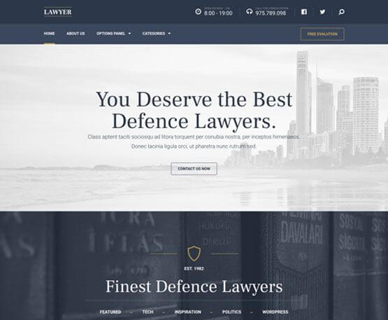 Theme wordpress luật sư MyLawyer