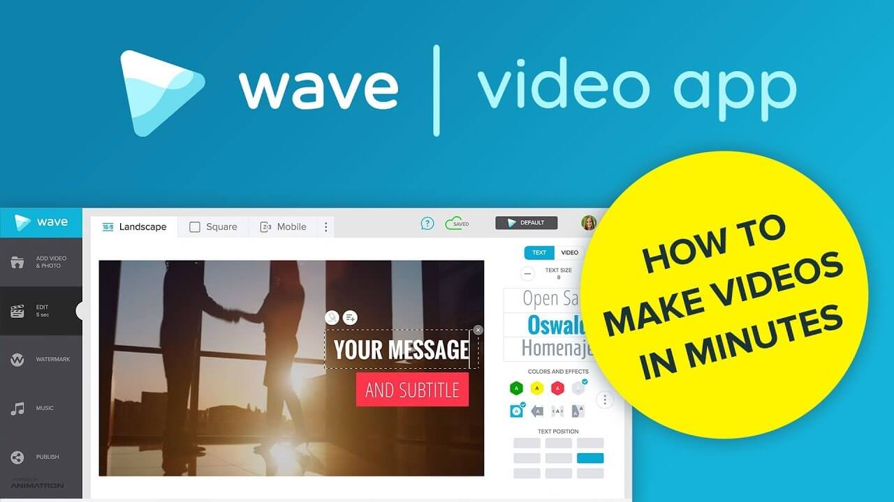 Trình chỉnh sửa video trực tuyến Wave Video