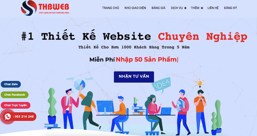 THBweb - thiết kế website chuyên nghiệp tại Bình Dương