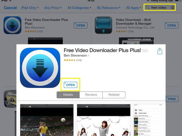 Phần mềm download video Free Video Downloader Plus for iOS