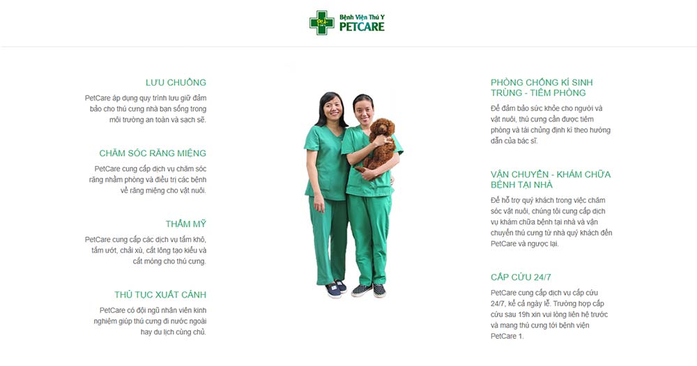 Bệnh Viện Thú Y Petcare- Chăm sóc thú cưng