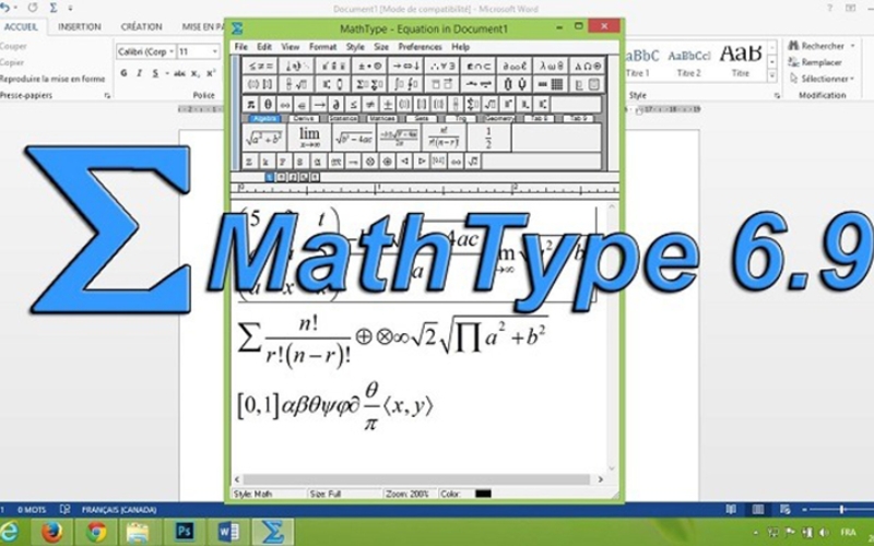 phần mềm MathType 6.9 