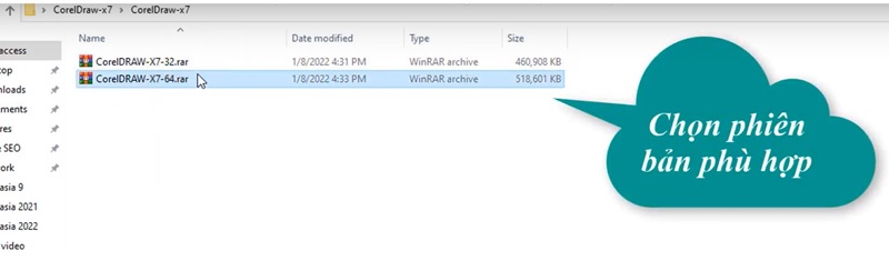 chọn phiên bản Corel Draw x7 phù hợp