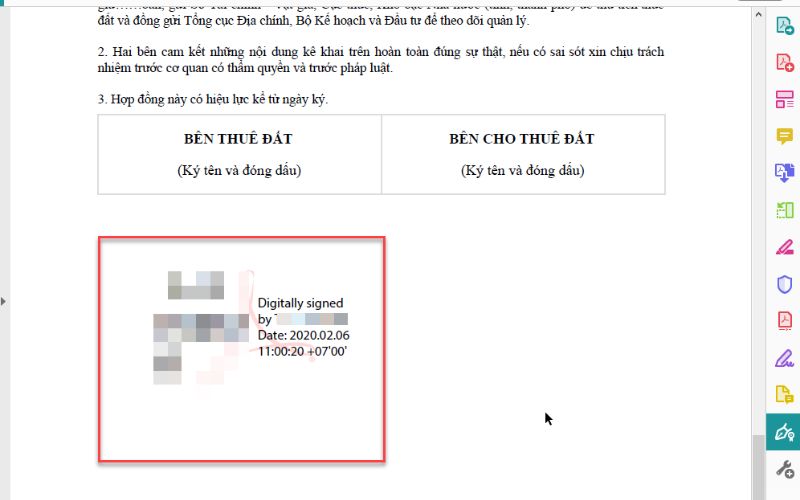 có thể chèn chữ ký điện tử vào tài liệu