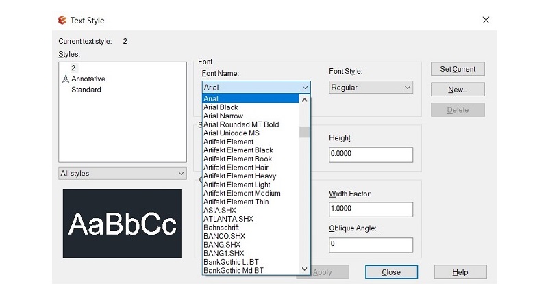 mẹo sử dụng font AutoCAD hiệu quả hơn