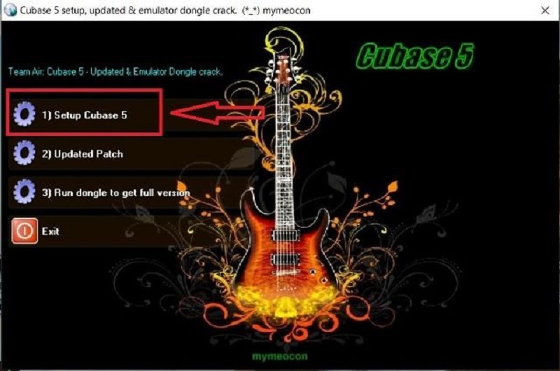 nhấn chọn Setup Cubase 5