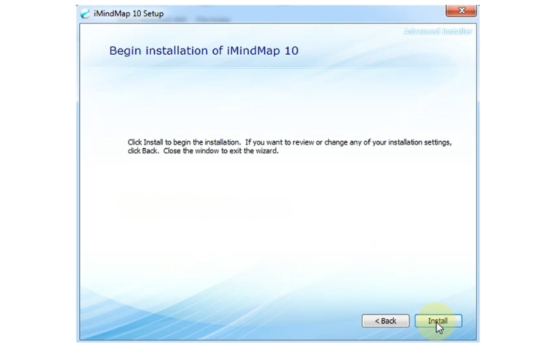 nhấn Install để bắt đầu quá trình cài đặt