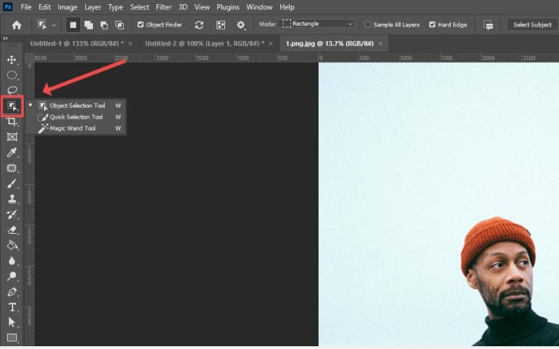 nâng cấp công cụ Object Selection Tool