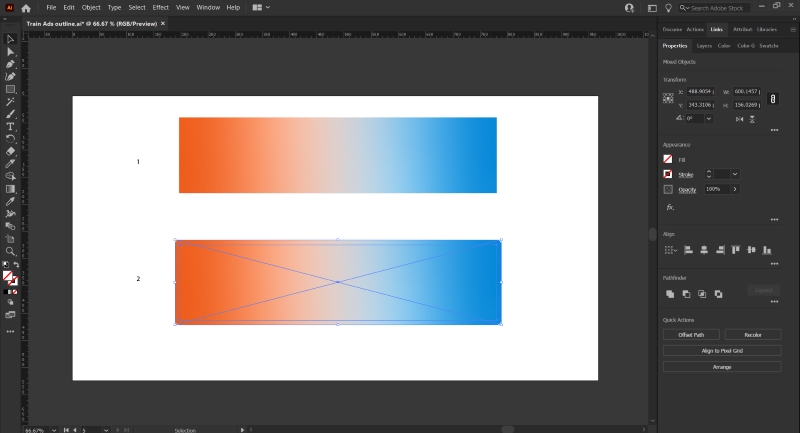 tính năng Freeform Gradient