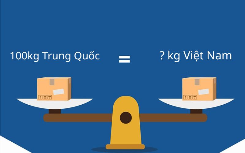 100kg Trung Quốc bằng bao nhiêu kg Việt Nam