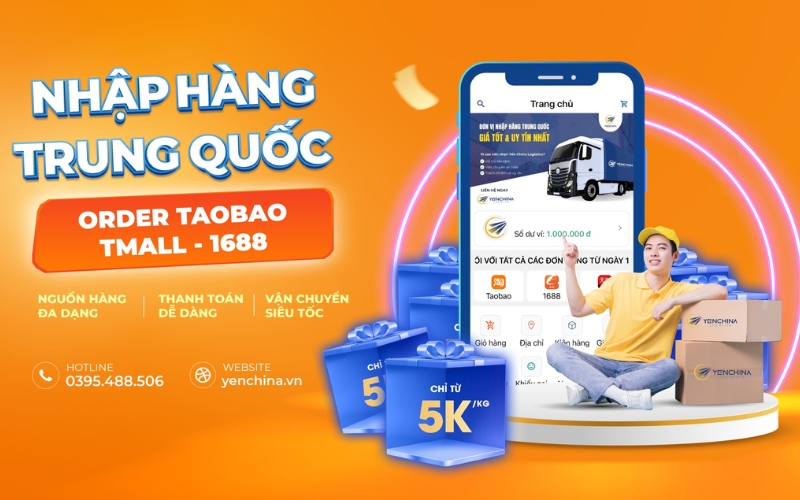 Dịch vụ order hộ hàng Trung Quốc tại Yến China Logistics